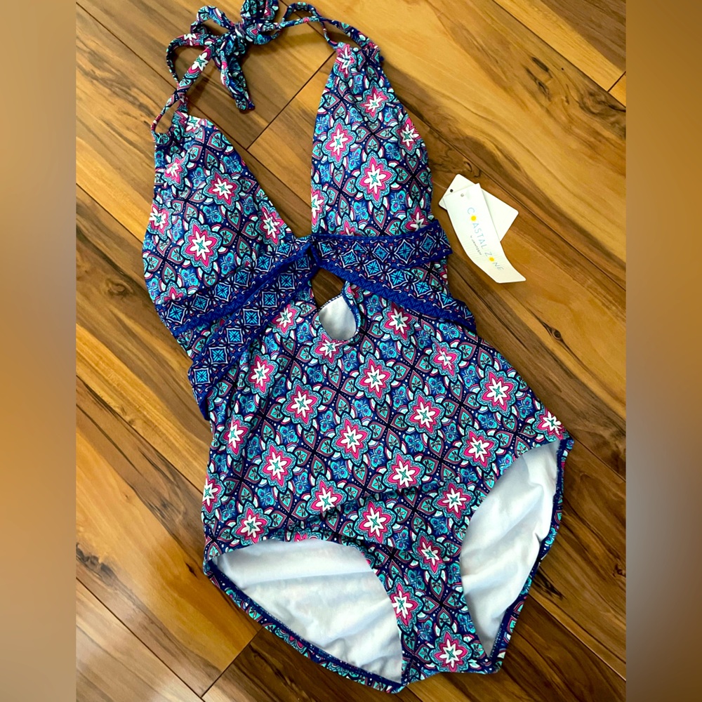 Jantzen women’s Swim Floral One-Piece Swimsuit size XS